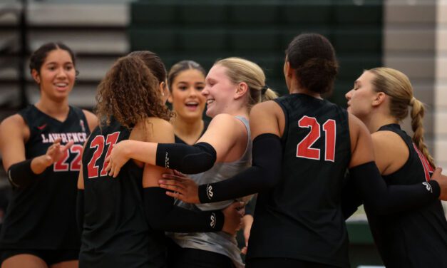 PHOTOS: Lawrence volleyball in triangular at De Soto