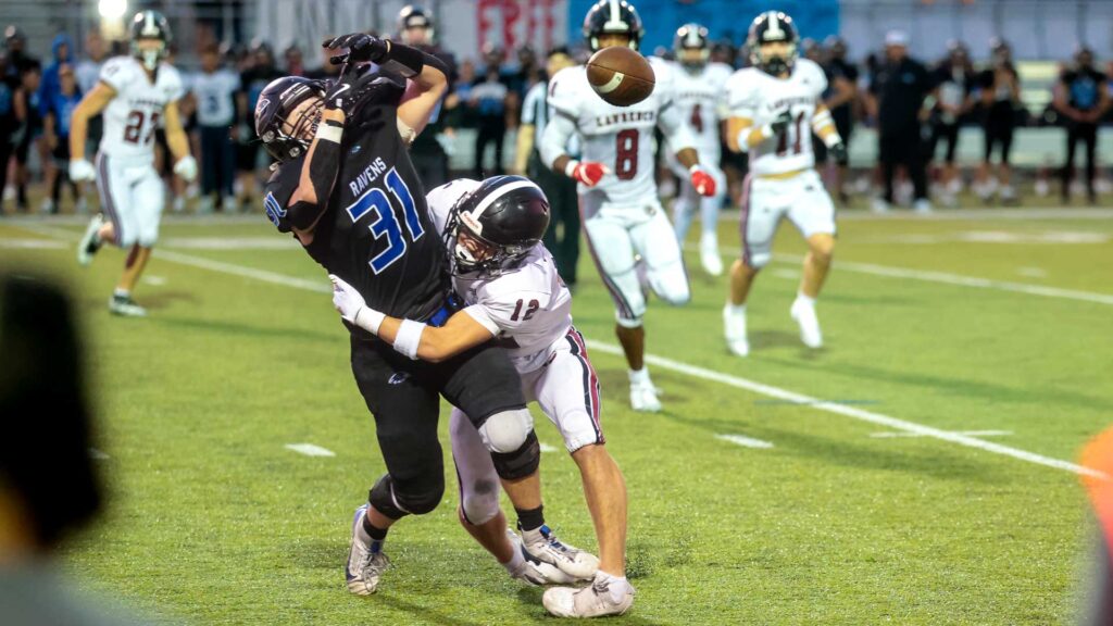 Lawrence football vs. Olathe Northwest, Week 3-9