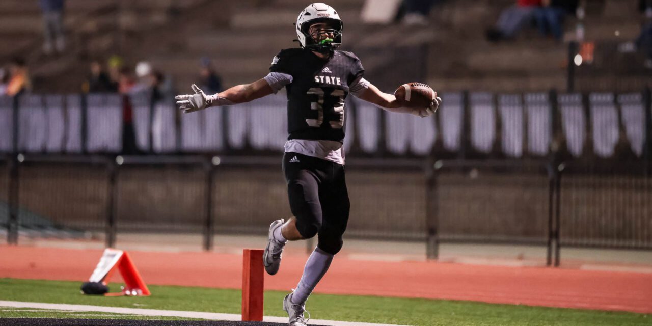 Video game numbers: Brittingham’s record-breaking performance propels Free State football to 61-47 opening-round playoff victory over Olathe East 