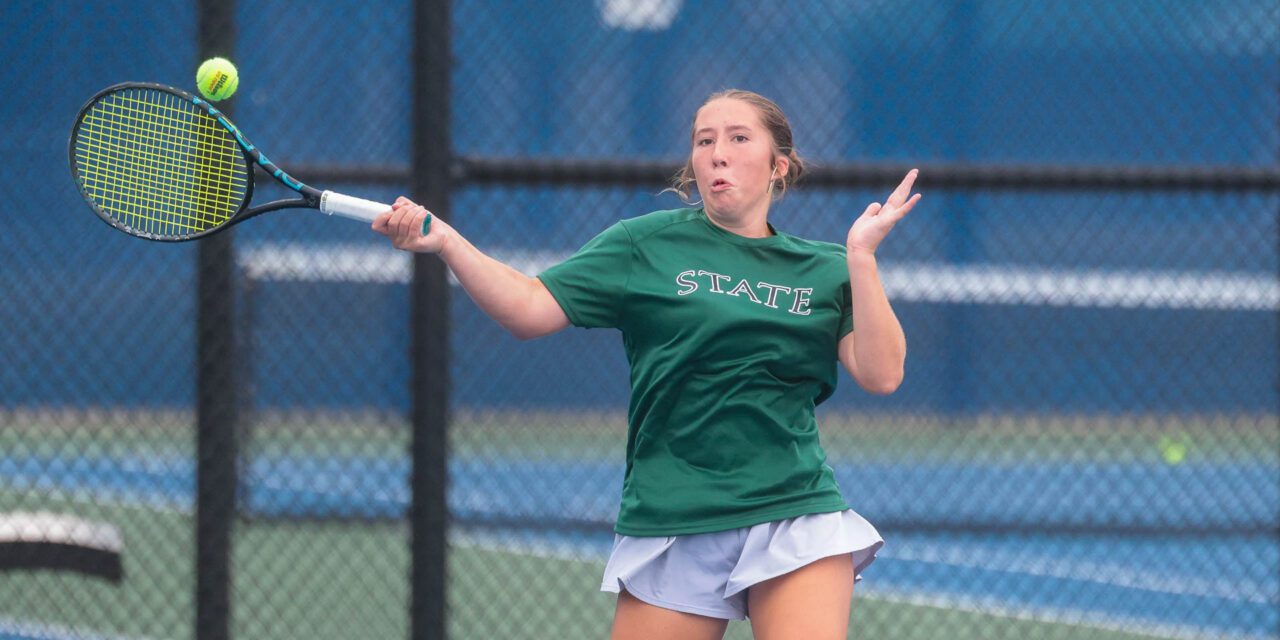 Right at Home: Free State’s Eli Ward completes undefeated freshman season by winning 6A state title in singles, helps lead senior-heavy Firebirds squad to state runner-up finish